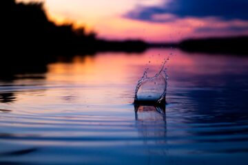 Steen in het water, zomervakantie